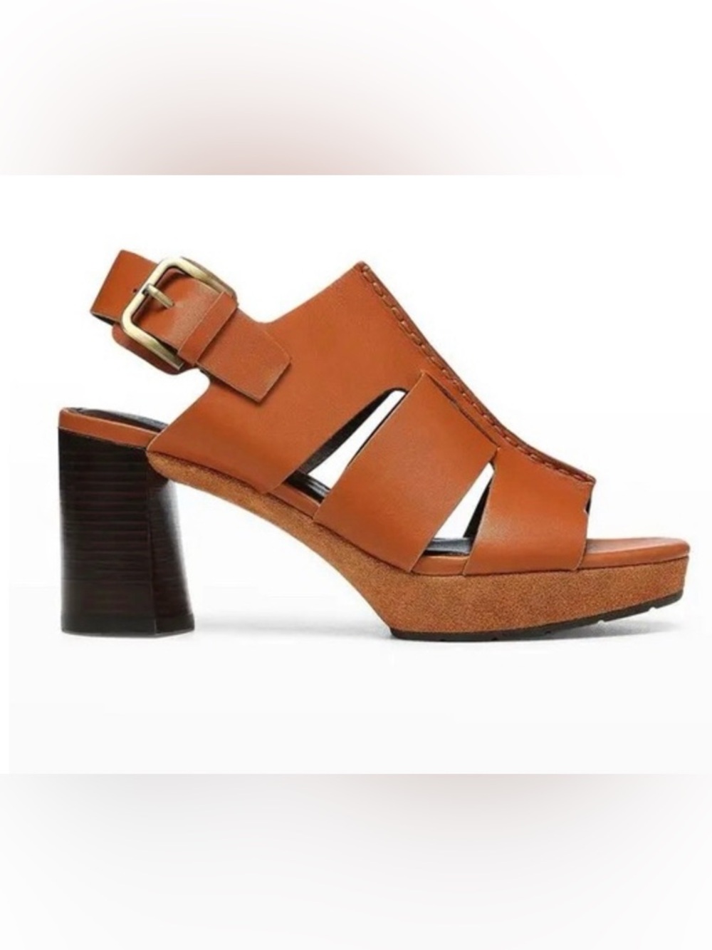 DONALD PLINER Geneva Cutout Leather Slingback Sandals
